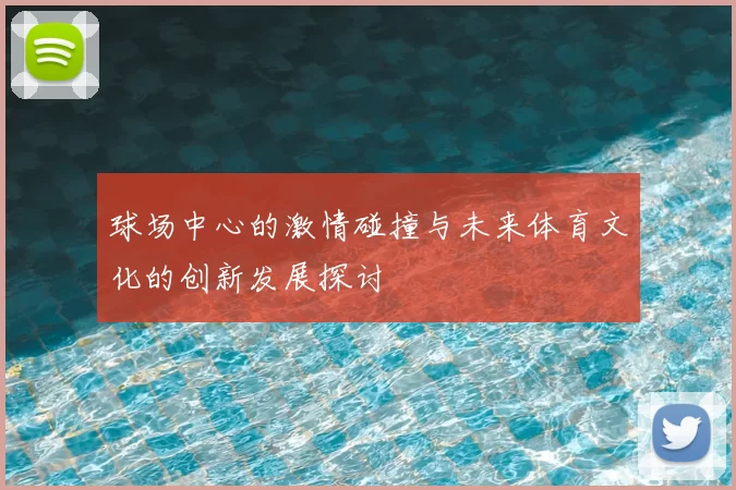 球场中心的激情碰撞与未来体育文化的创新发展探讨